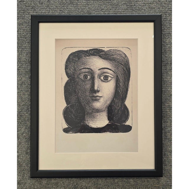 "Picasso's Female Heads" Contemporary Black and White Gallery Wall of Photographs, Framed - Set of 16 For Sale - Image 13 of 14