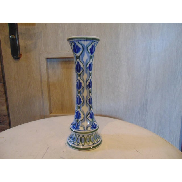 Vintage Cobalt Porcelain Vase, 1970s For Sale - Image 6 of 6