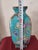Chinese Ceramic Vase Qing Dynasty Qianlong Marked Blue Ground Famille Rose Porcelain Square Vase Hand Painted Flowers and Birds Pattern For Sale - Image 9 of 11
