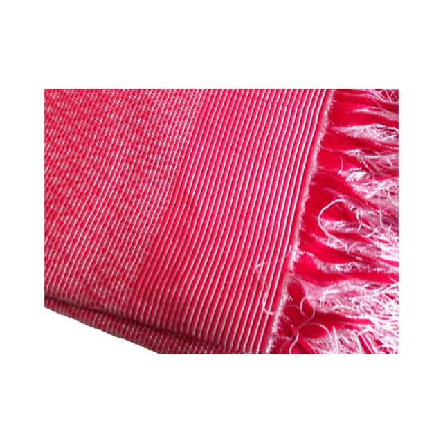 Vintage Large Red and White Woven Textile For Sale - Image 4 of 7