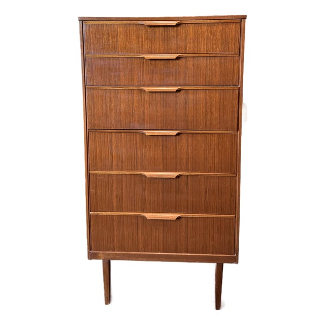 A Mid Century Modern Tallboy in Teak by Austinsuite, Circa 1960s, Attributed For Sale