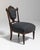 19th Century United Kingdom Charcoal Grey Carved Wood Side Chair For Sale - Image 9 of 11