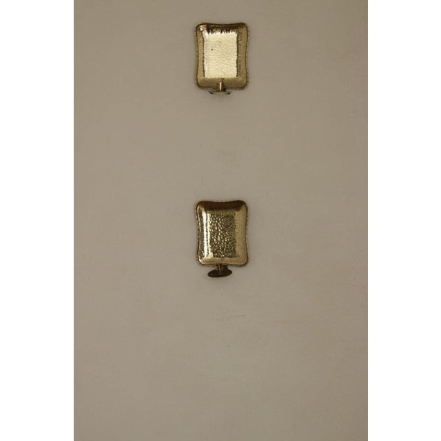 Small Swedish Brass Sconces, Set of 2 For Sale - Image 11 of 18