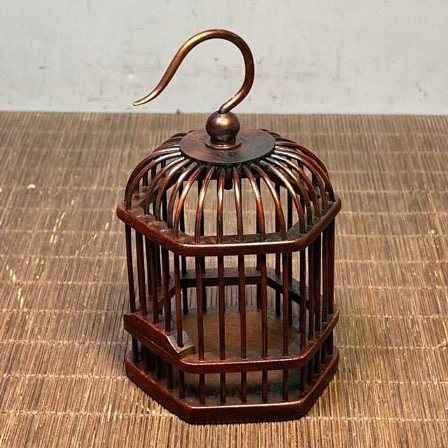 Vintage Huanghuali Wood Miniature Cricket Cage For Sale - Image 10 of 10