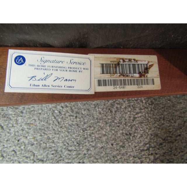 Ethan Allen American Impressions Solid Cherry Set of Six Dining Chairs. For Sale - Image 9 of 10