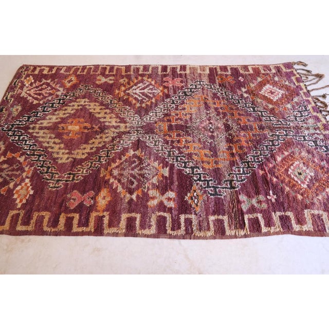 1980s Moroccan Collector Boujaad Wool Rug - 10.5 X 5.8 Ft For Sale - Image 5 of 10