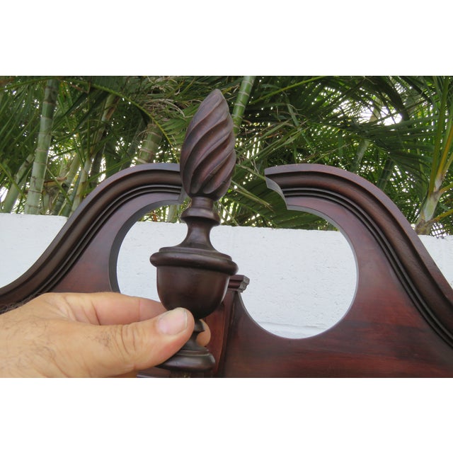 Mahogany Ball and Claw Feet Tall Secretary Desk 5891 For Sale In Miami - Image 6 of 12