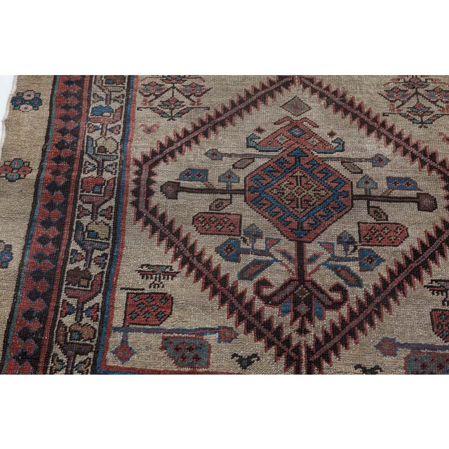 Persian Authentic Persian Handmade Wool Runner For Sale - Image 3 of 8