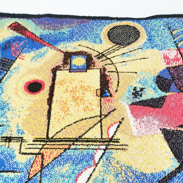 Vintage Rug with Composition by Wassily Kandinsky, Germany, 1980s For Sale - Image 4 of 14
