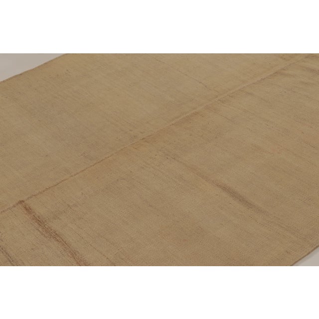Traditional Rug & Kilim’s Contemporary Kilim With Tonal Stripes in Beige & Brown For Sale - Image 3 of 10