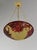 Emile Galle Large French Art Deco Pendant Light by Galle - 1925 Cameo Gallé Chandelier France For Sale - Image 4 of 18