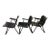 Vintage Three Russel Wright Patio Folding Chairs For Sale
