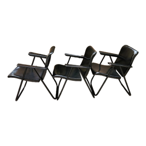 Vintage Three Russel Wright Patio Folding Chairs