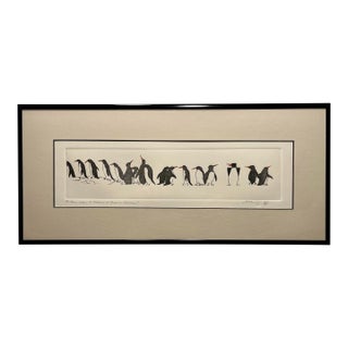 Vintage Angie Whitson Signed & Numbered 185/500 "Sophistiguins" Collection Lithograph For Sale