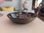 Vintage Chinese Enamel Ceramic and Brass Decorative Bowl Wall Hanging For Sale - Image 4 of 8