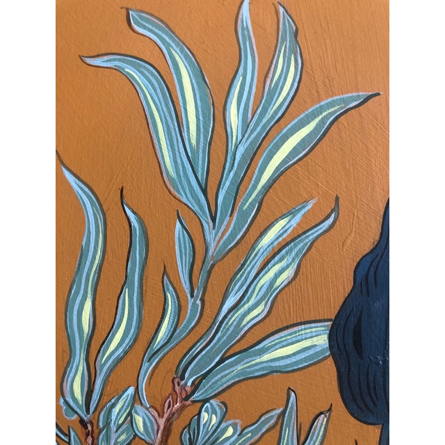 "Monkey Business" Original Acrylic on Wood Painting by Allison Cosmos For Sale - Image 9 of 10