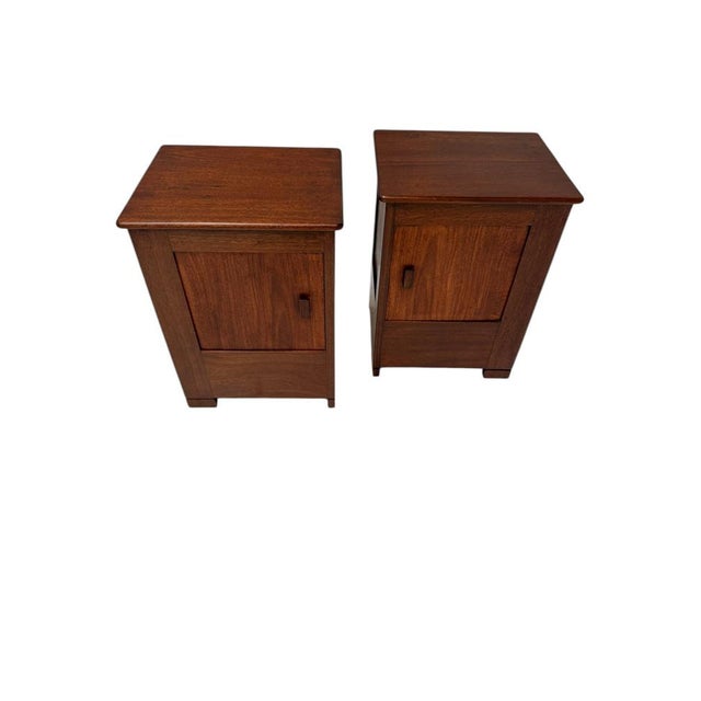 Art Deco Modernist Nightstands by J.A. Muntendam for L.O.V. Oosterbeek, 1920s, Set of 2 For Sale - Image 4 of 12