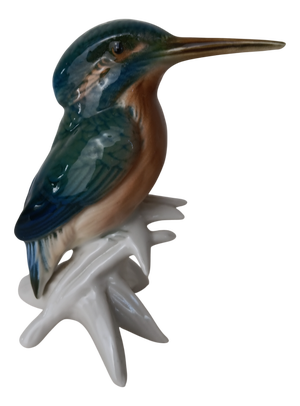 Porcelain Bird Kingfisher Karl Ens