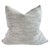 Linen Custom Belgian Woven Linen Accent Pillows in Oatmeal With Insert For Sale - Image 8 of 8