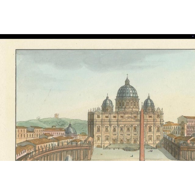 Piazza Di S. Pietro, 1840s, Paper For Sale - Image 3 of 9
