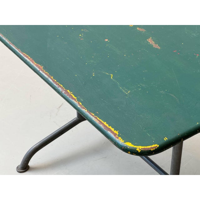 Green Garden Table by Max Ernst Haefeli for Embru, Switzerland, 1950s For Sale - Image 8 of 16