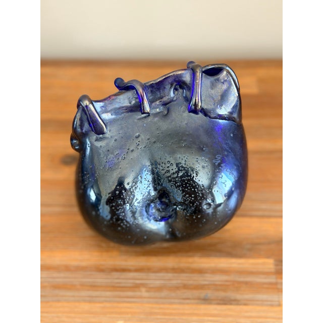 Glass Original Signed Erwin Eisch Abstract Art Glass Sculpture, 1972 For Sale - Image 7 of 9