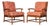Vintage Pair of Faux Bamboo Club Chairs For Sale