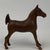 Folk Art VTG Carved Wood 4" Saddle Bred Horse Weanling 3d Equine Folk Art Grand Walnut For Sale - Image 3 of 12