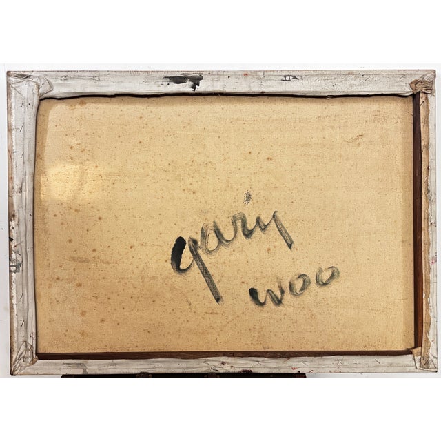 Mid 20th Century Mid 20th Century Abstract Expressionist Painting by San Francisco Artist Gary Woo For Sale - Image 5 of 6