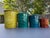 1960s Glazed Ceramic Colorful Pottery Lidded Kitchen Canisters Made in Italy - Set of 4 For Sale - Image 18 of 18
