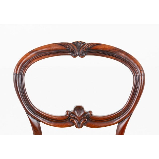 Victorian Balloon Back Dining Chairs, Set of 6 For Sale - Image 3 of 6