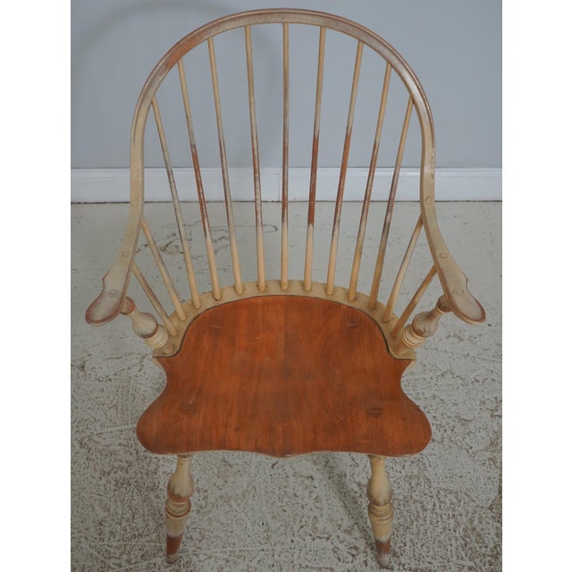 Age: Approx: 40 Years Old Details: Mortise Construction High Quality Construction Nice Continuous Arm Windsor Chairs...