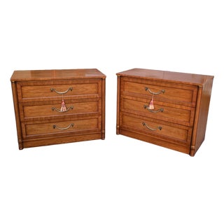 Pair of Vintage Henredon Furniture Bachelor's Chests For Sale