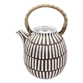 Vintage Edith Nielsen Ceramic Tea Pot For Sale