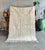 Abstract Handwoven Moroccan Beni Ourain Wool Rug – Ivory Berber Carpet 5'3" X 9'6" For Sale - Image 3 of 3
