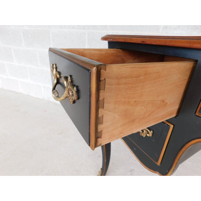 Metal Kindel French Louis XV Style Writing Desk 48"w For Sale - Image 7 of 18