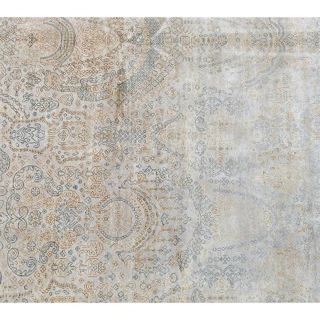 Tan Handwoven Transitional Style Area Rug 7'10" X 9'10" For Sale - Image 8 of 10