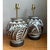Mid-Century Modern Vintage Hand-Painted Ceramic Lamps - Pair For Sale - Image 3 of 15
