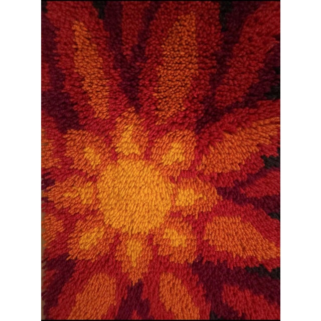 Mid-Century Modern Mid-Century Modern German Wool Tapestry, 1970s For Sale - Image 3 of 6