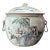 Early 20th C. Chinese Famille Rose Porcelain Lidded Jar/ Pot With Calligraphy For Sale