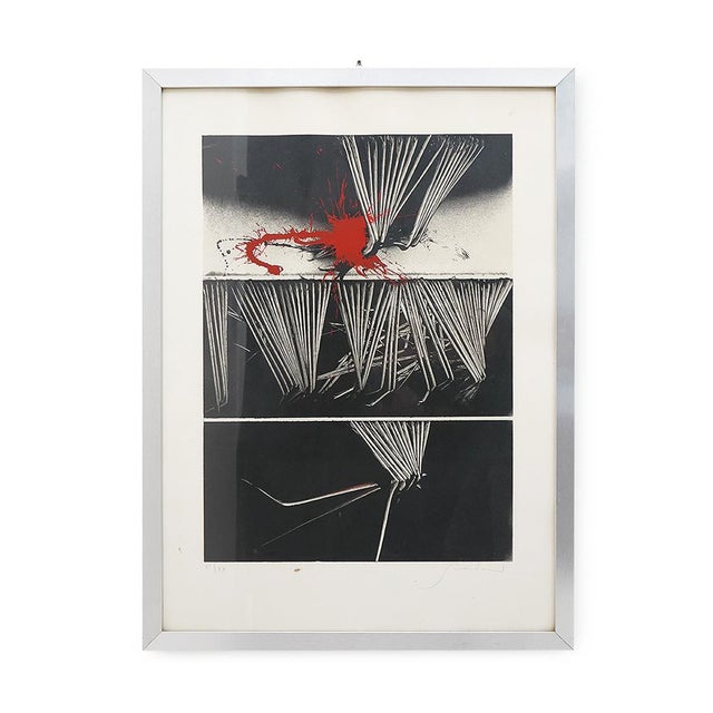 Mid-Century Modern Emilio Scanavino, Composition, Color Lithograph on Paper, 1970s For Sale - Image 3 of 15