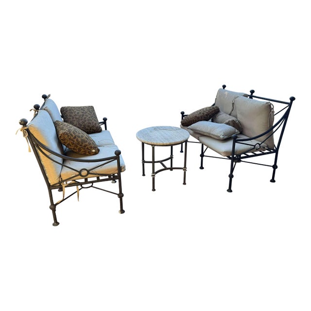 Kreiss Bermuda Patio Loveseats - Pair For Sale