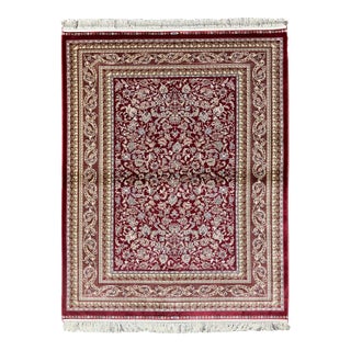 Turkish Silk-Style Rug 4'0" X 6'0" For Sale