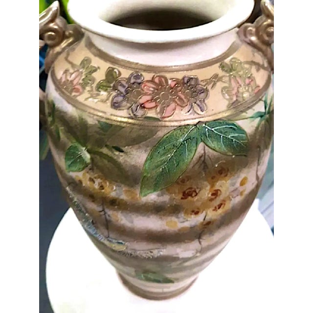 Japanese Antique 19th Century Japan Moriage Vase For Sale - Image 3 of 12
