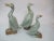 Vintage Chinese Celadon Glazed Porcelain Goose Family Figurine Statue Trio For Sale - Image 10 of 10