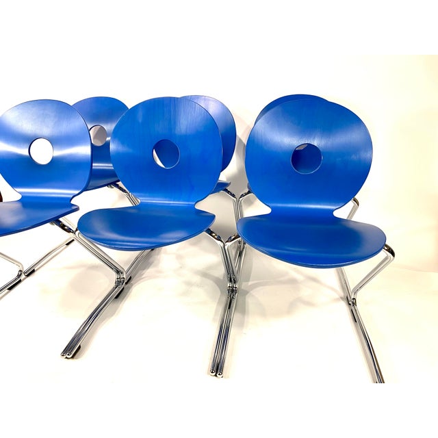 Verner Panton Pantoflex Cantilever Chairs by Verner Panton for VS, 1990s, Set of 6 For Sale - Image 4 of 18