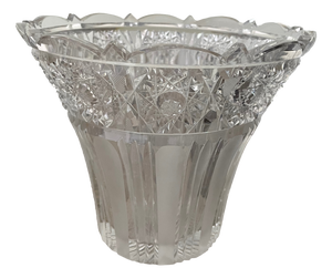 Cut Crystal Vase, 1950s