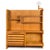 1970s French Modernist Oak Bar Cabinet Bookshelf by Guillerme and Chambron For Sale - Image 5 of 16