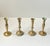Vintage Danish Classical Candleholders in Brass, 1970s, Set of 4 For Sale - Image 4 of 9