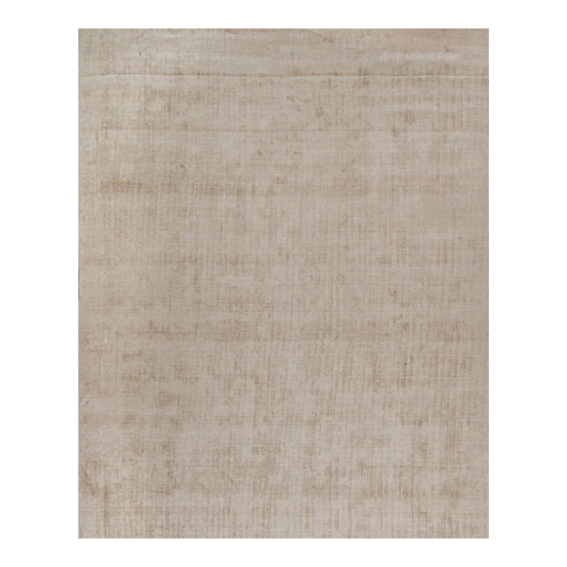 Rug & Kilim’s Modern Rug in Solid Beige - 12x15 For Sale